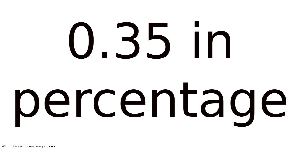 0.35 In Percentage