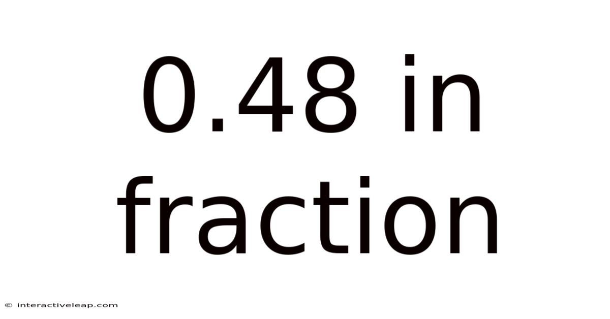 0.48 In Fraction