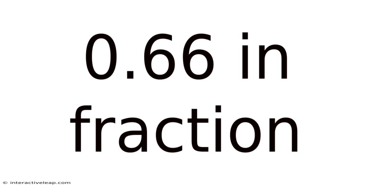 0.66 In Fraction