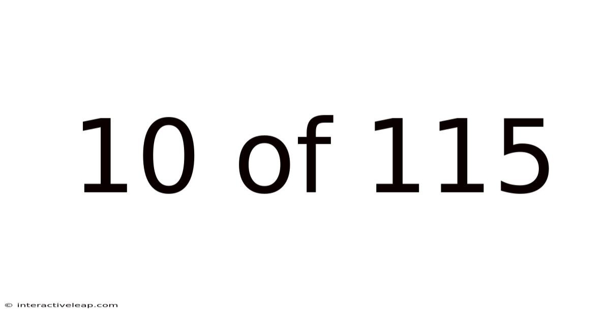 10 Of 115