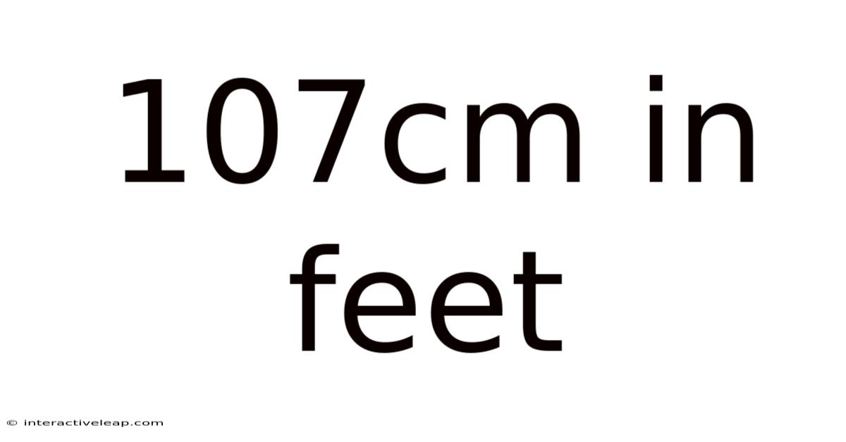 107cm In Feet