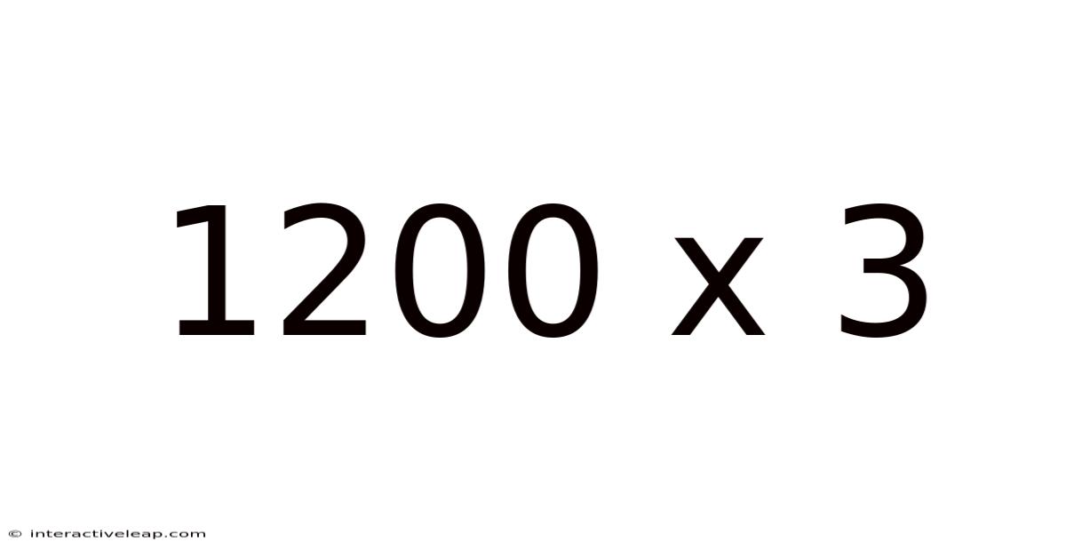 1200 X 3