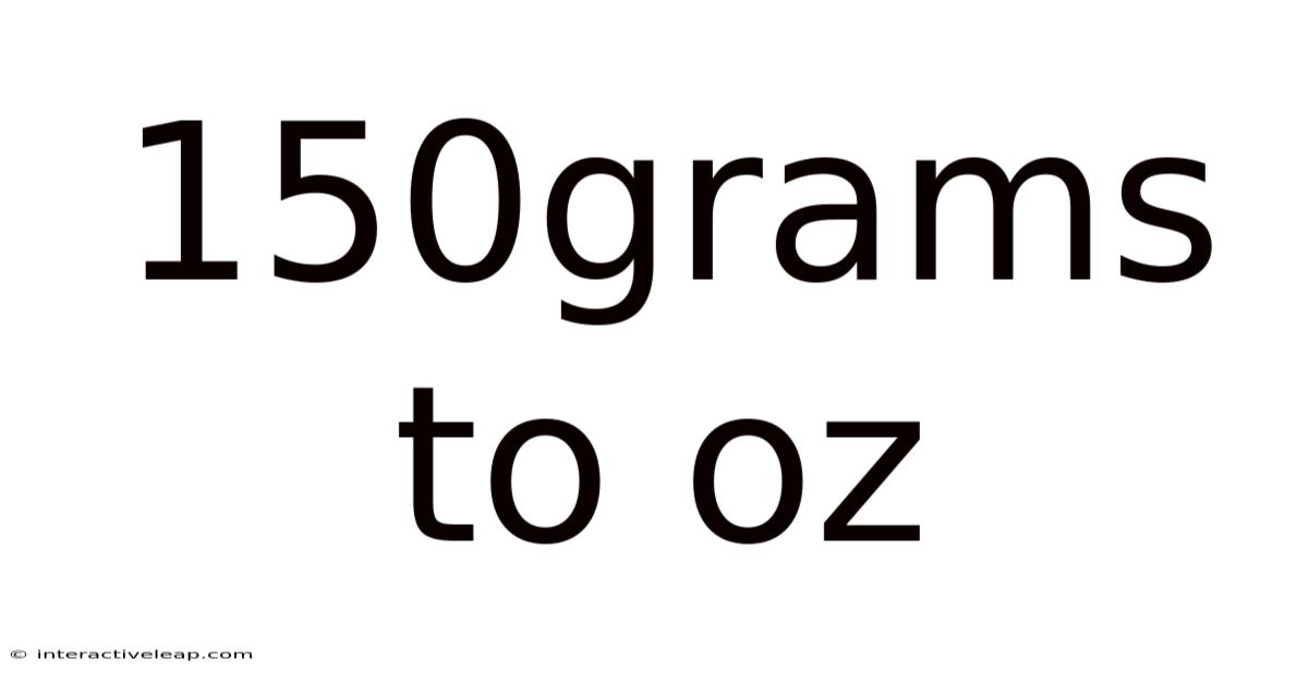 150grams To Oz