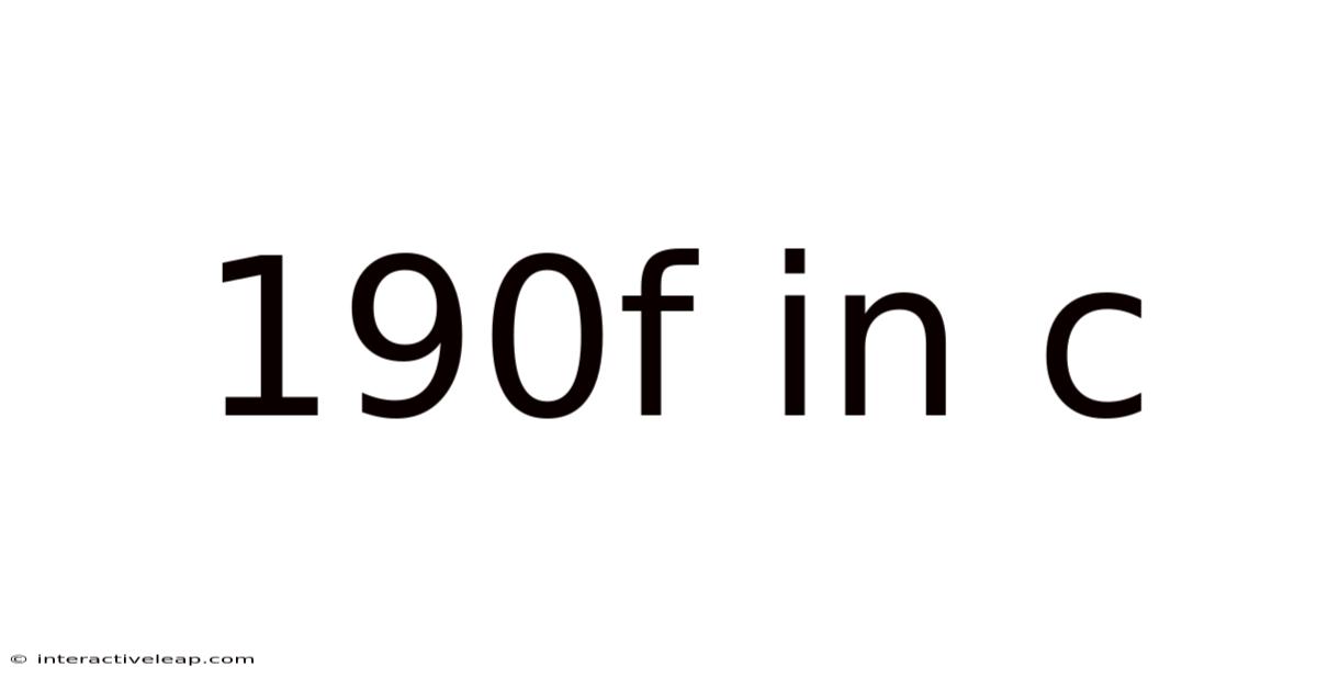 190f In C