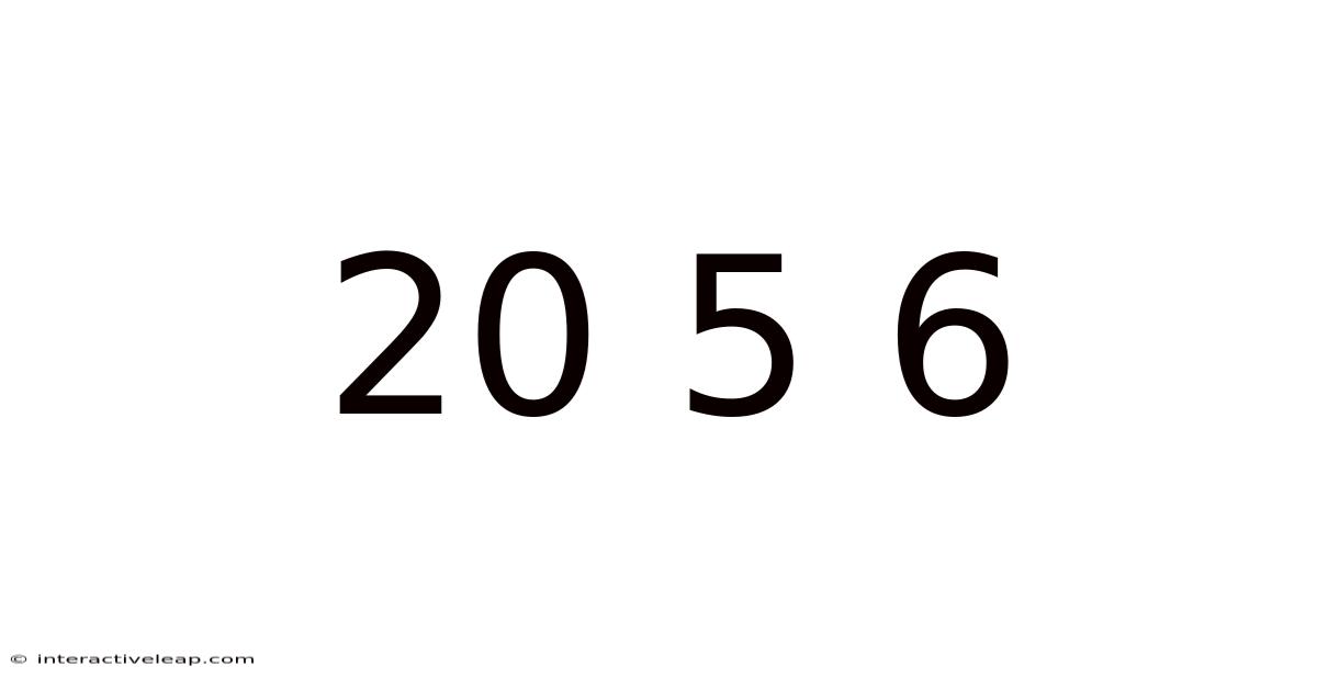 20 5 6