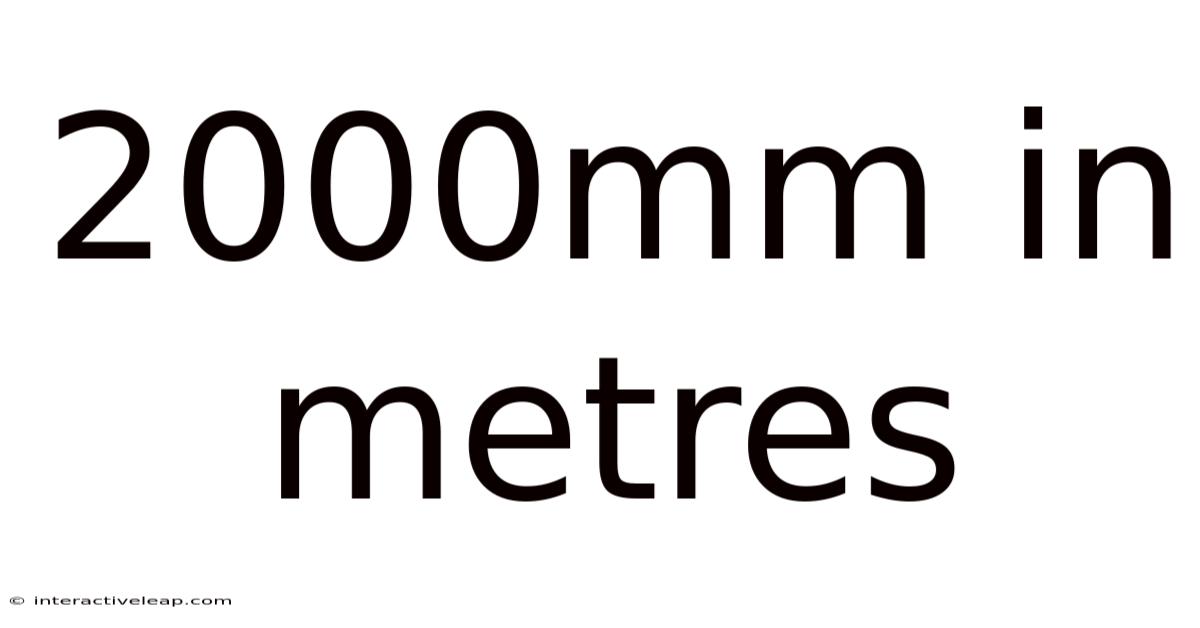 2000mm In Metres