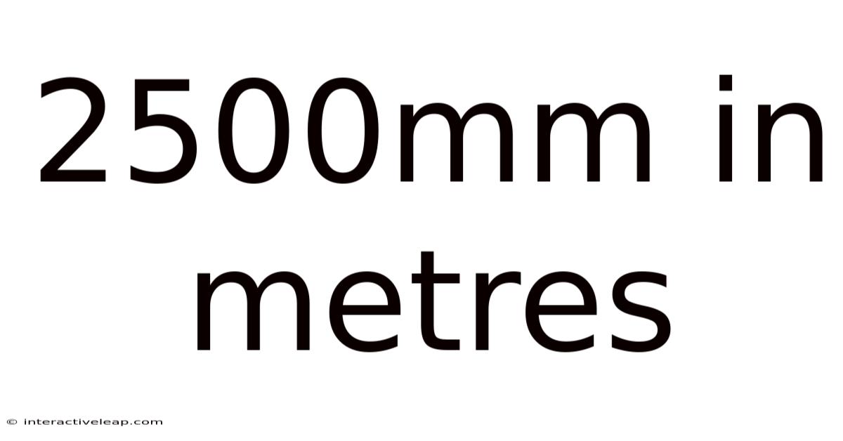 2500mm In Metres