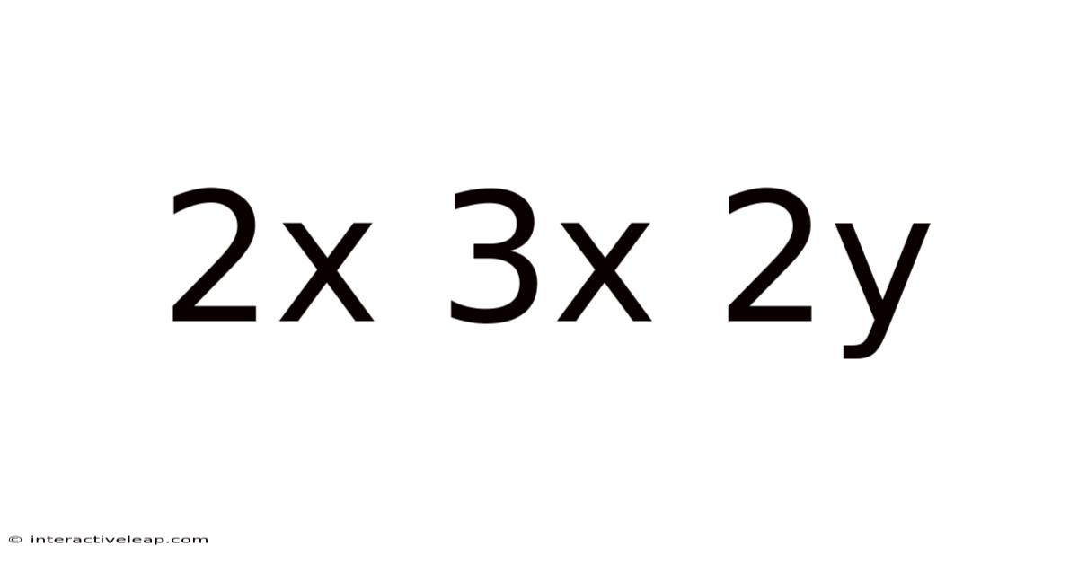 2x 3x 2y