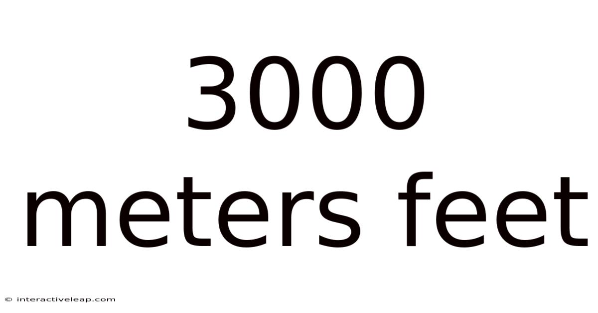 3000 Meters Feet