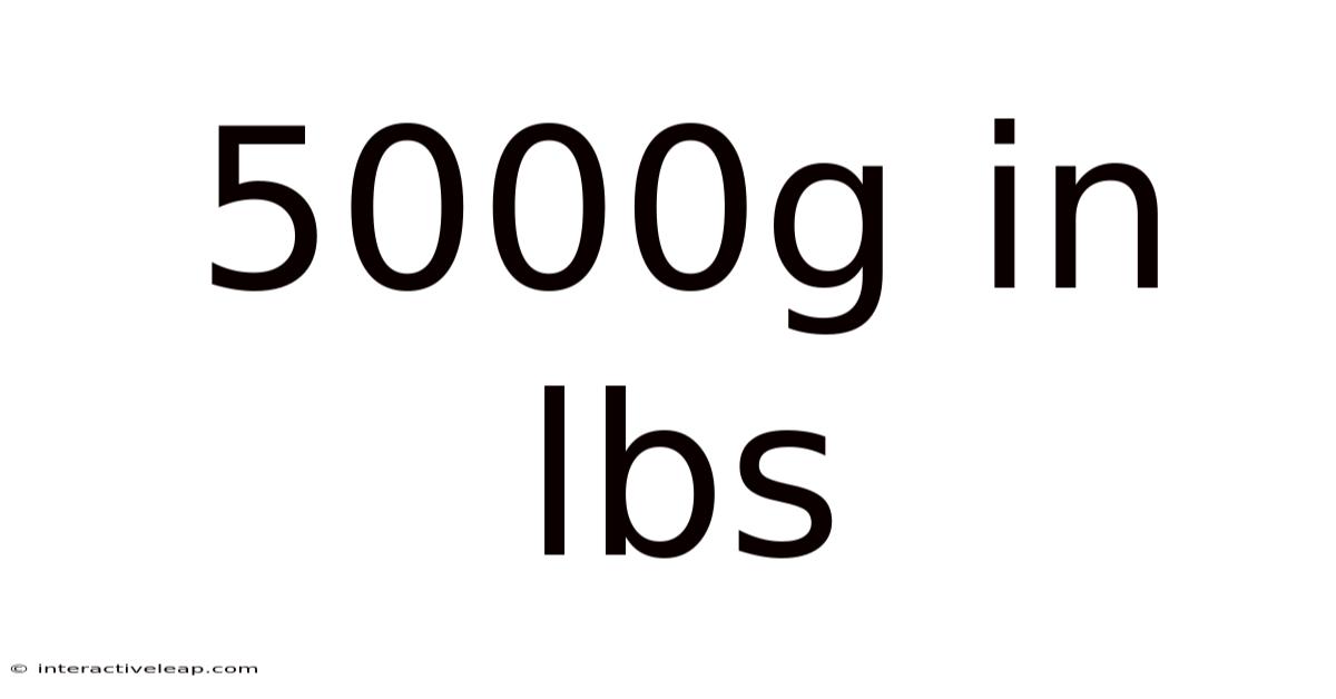 5000g In Lbs
