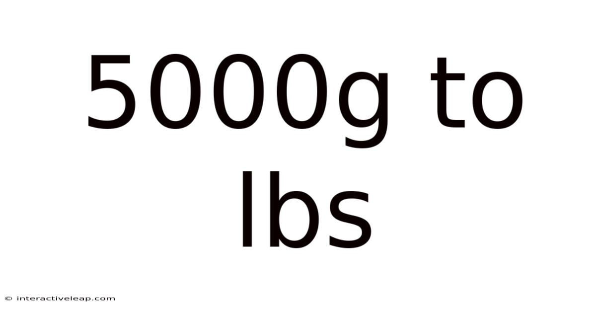 5000g To Lbs