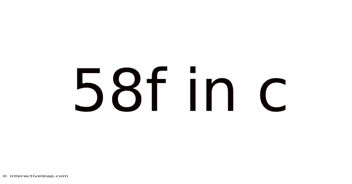 58f In C