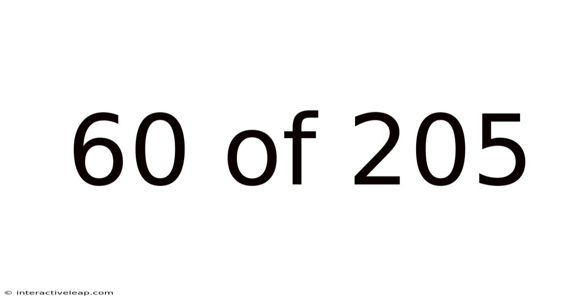 60 Of 205