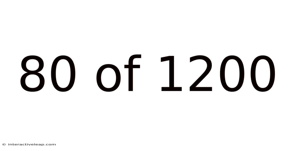 80 Of 1200