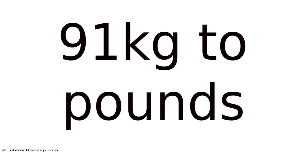 91kg To Pounds