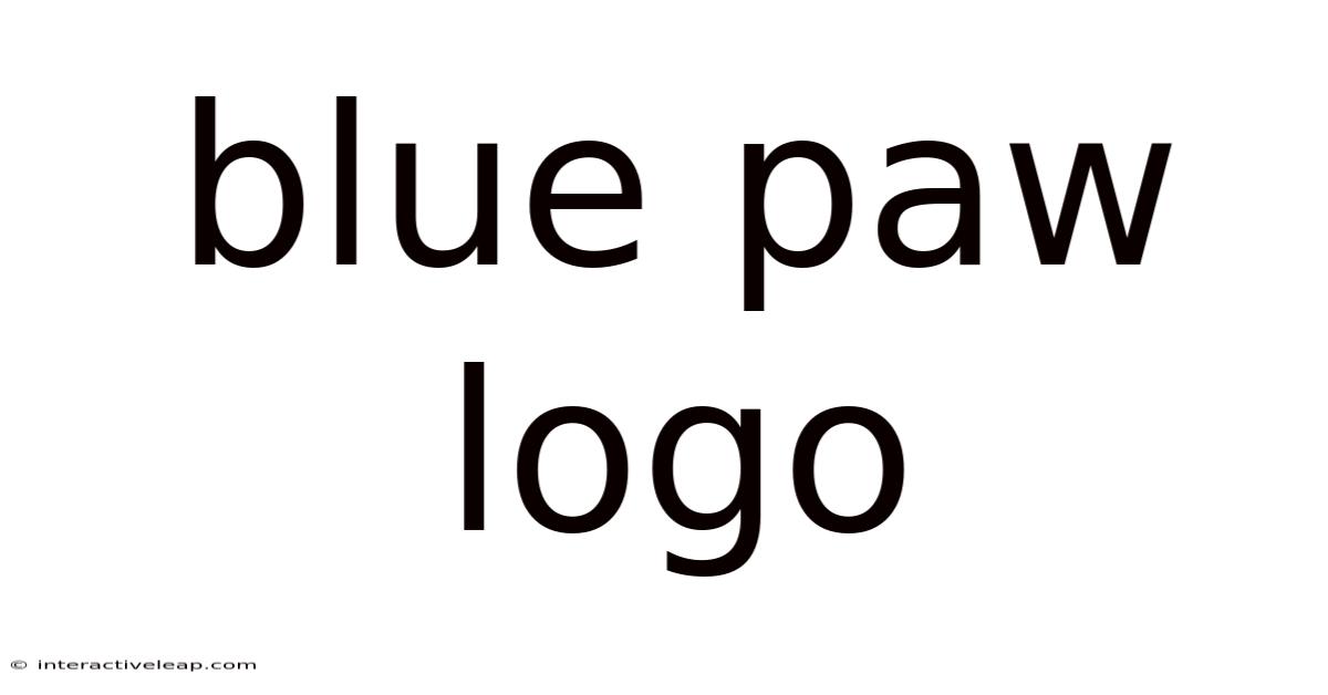 Blue Paw Logo