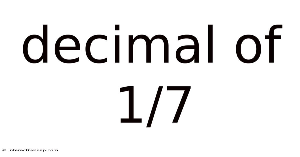 Decimal Of 1/7