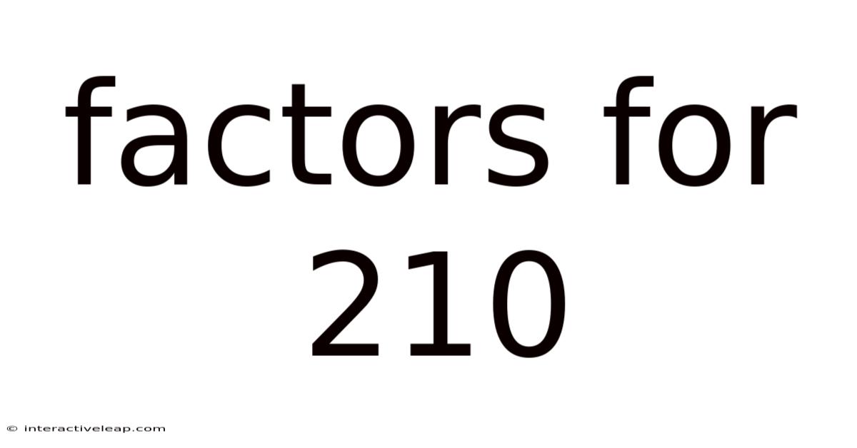 Factors For 210