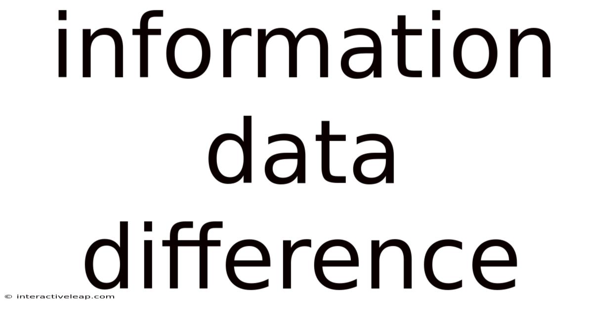 Information Data Difference