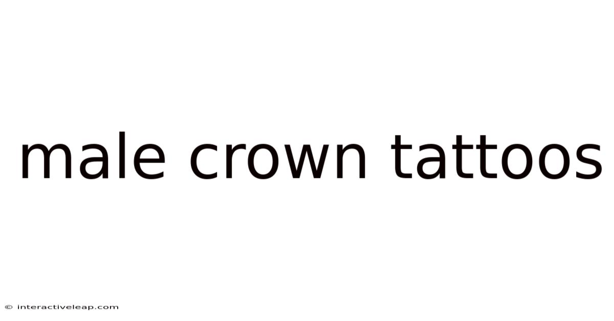 Male Crown Tattoos