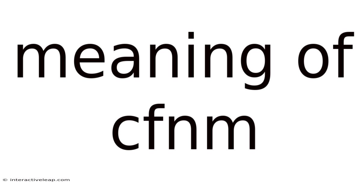 Meaning Of Cfnm