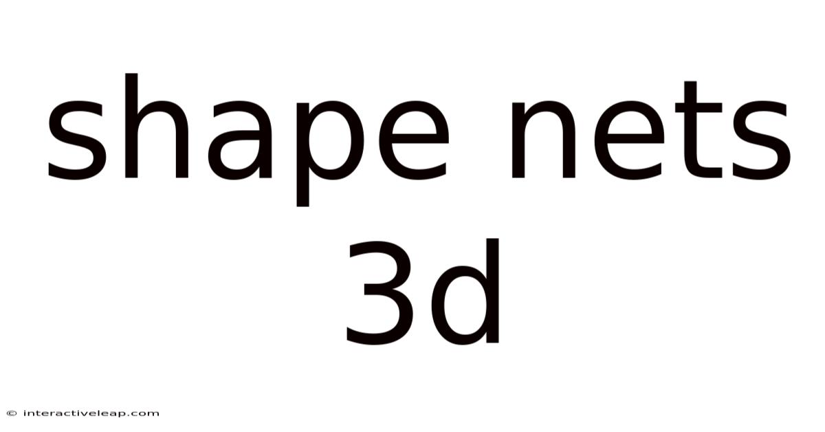 Shape Nets 3d