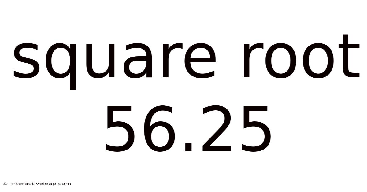 Square Root 56.25