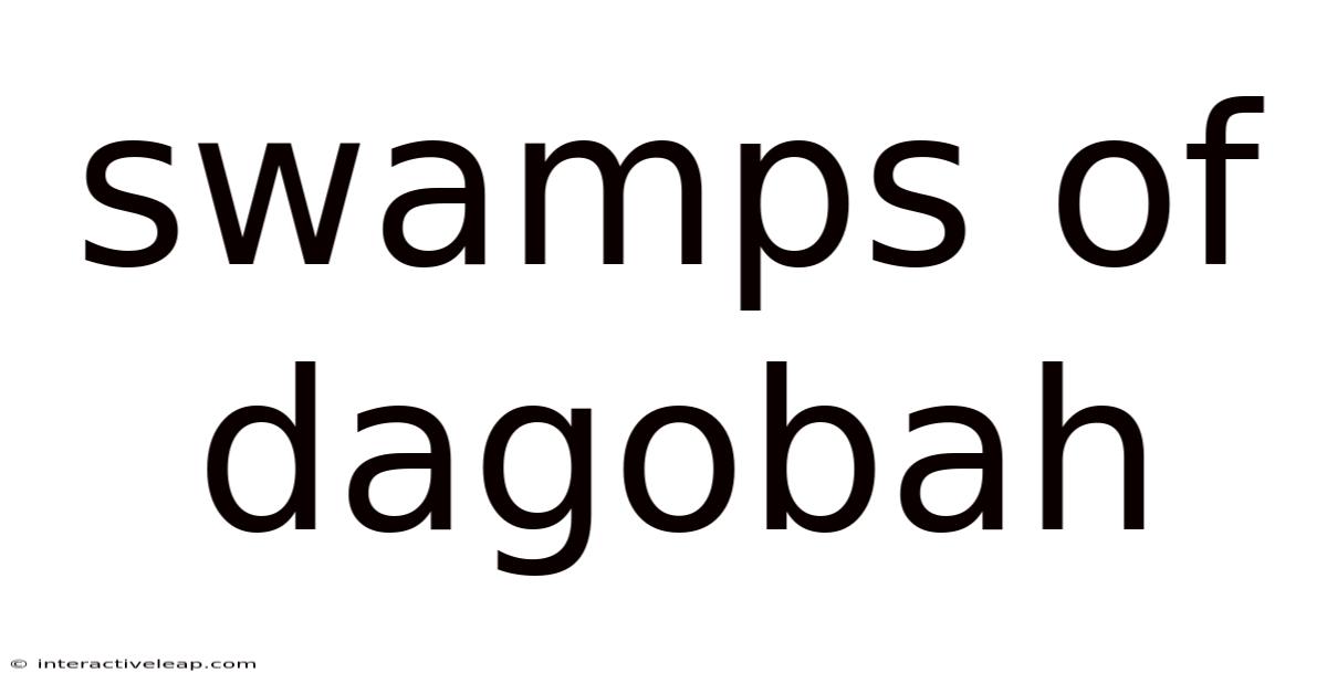 Swamps Of Dagobah