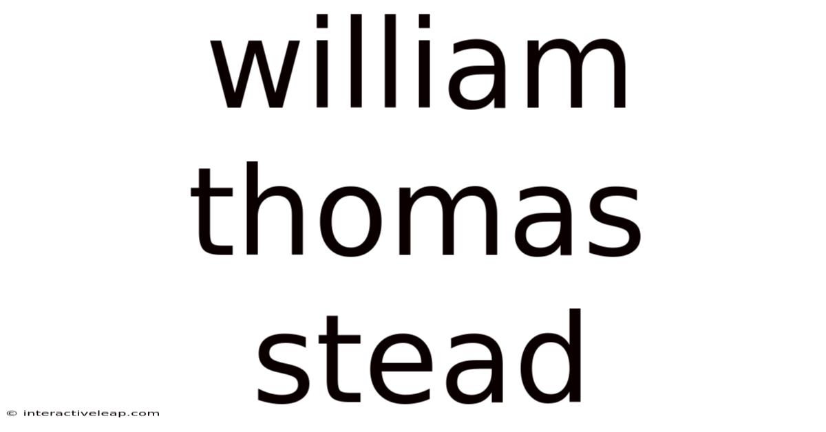 William Thomas Stead