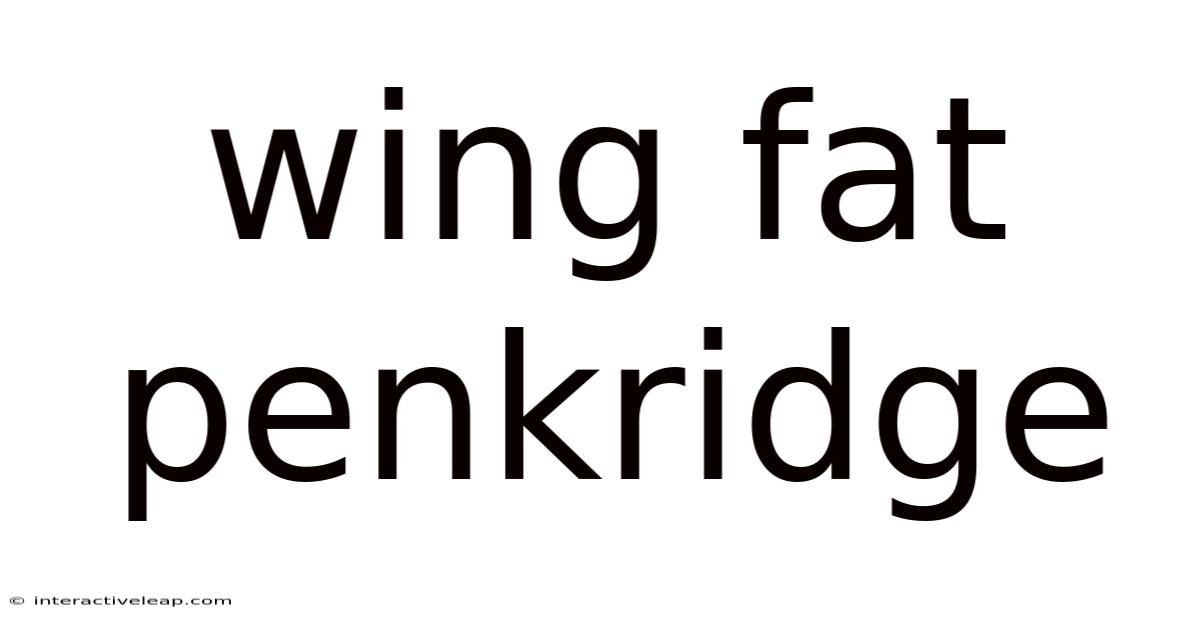 Wing Fat Penkridge